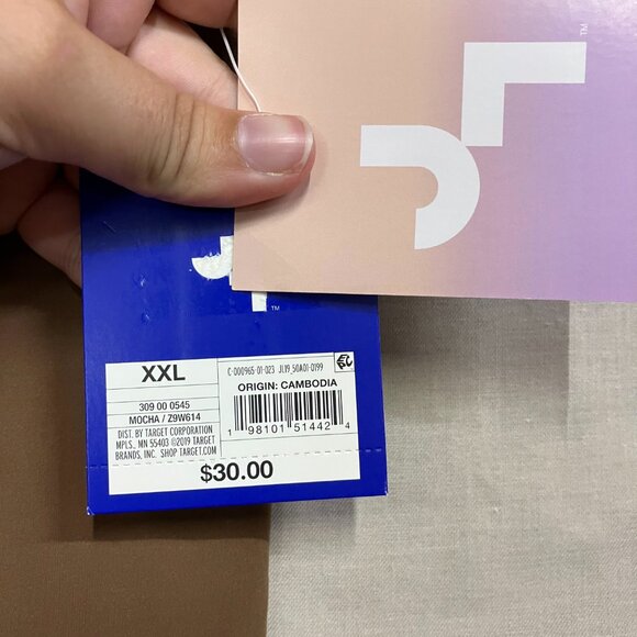 NWT Joylab Women's Size XXL Mocha High Rise Crossover Waistband Flare Leggings - Picture 4 of 14